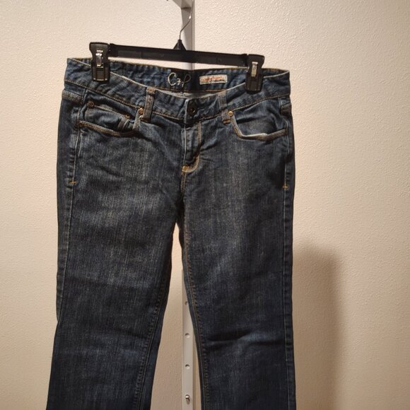 Chip & Pepper C7P Junior's Size 11 Blue Laguna Beach Flare Stretch Denim Jeans - Picture 8 of 13